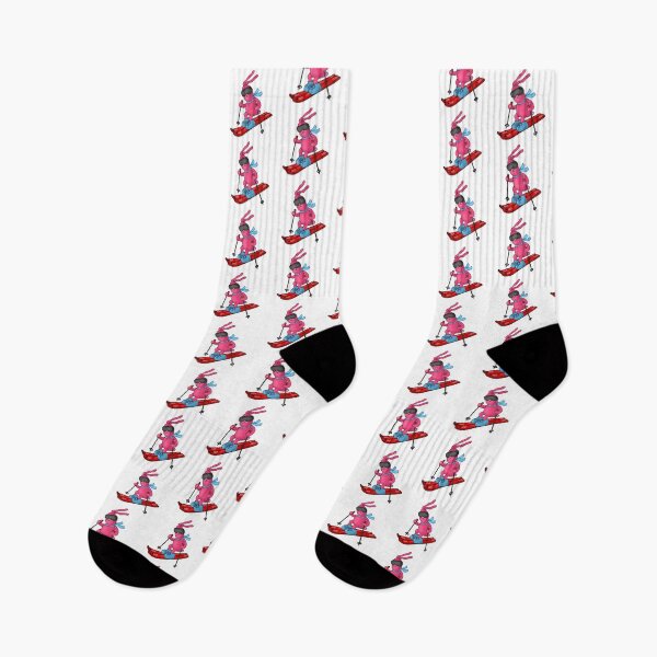 Item preview, a skiing funny bunny designed and sold by Linda Dammann.