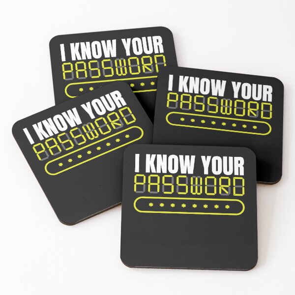 Item preview, I Know Your Passwort Hack Programmierer designed and sold by MooonTees.