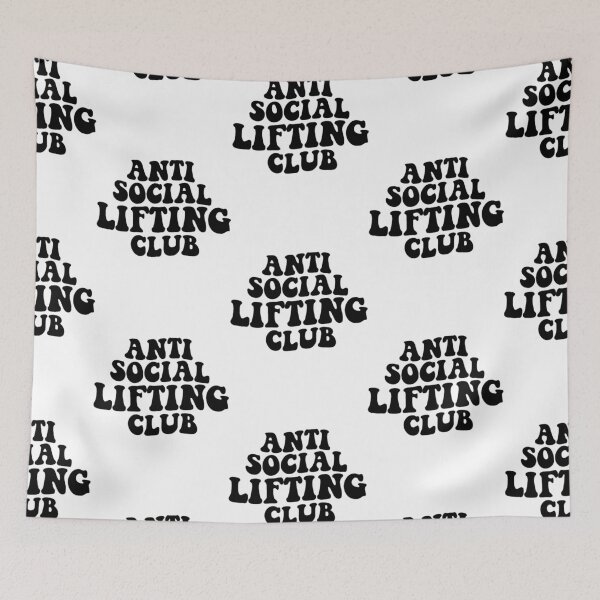 Artikelvorschau, Anti Social Lifting Club lustiges Gymnastik-Bodybuilding entworfen und verkauft von maelhop.
