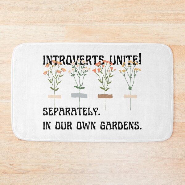 Item preview, Introverts Unite Separately In Our Gardens: Embrace Gardening Solitude with Retro Style! designed and sold by DonateWord.