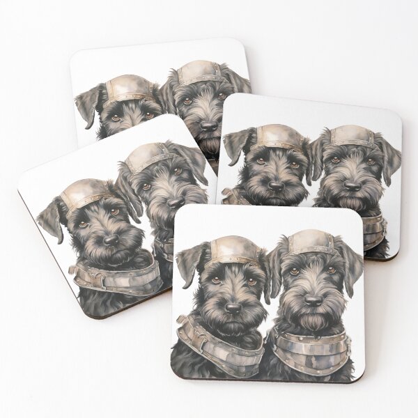 Item preview, giant schnauzer dog // giant schnauzer design //  giant schnauzer mats, cute puppy pet bandanas, Puppy cute dog Poster designed and sold by SMARTKIT  DESIGNAGENCY.