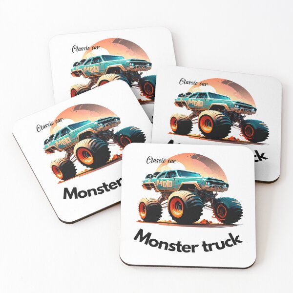 Item preview, Monster truck text back designed and sold by Culopop.