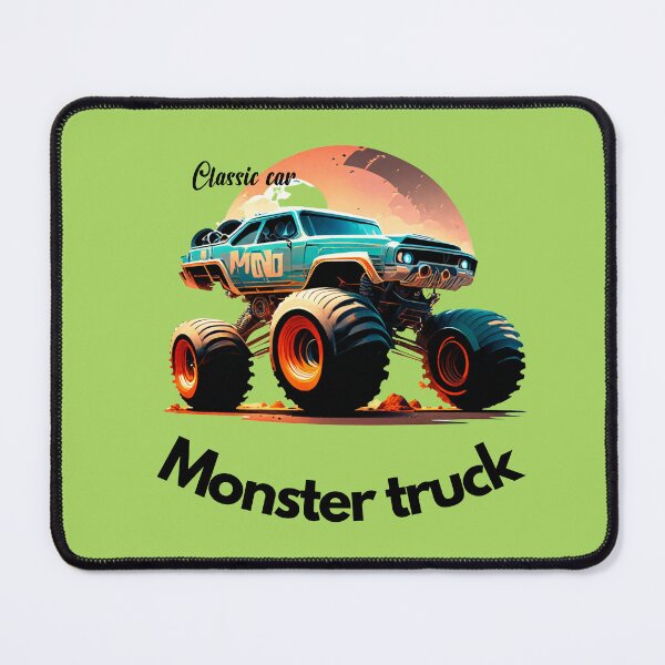 Item preview, Monster truck text back designed and sold by Culopop.