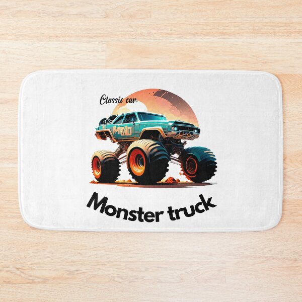 Item preview, Monster truck text back designed and sold by Culopop.