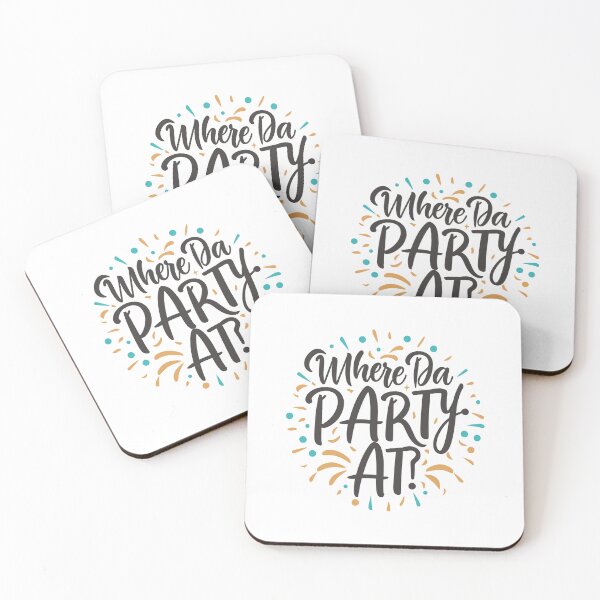 Item preview, where da party at? designed and sold by IconicFriends.
