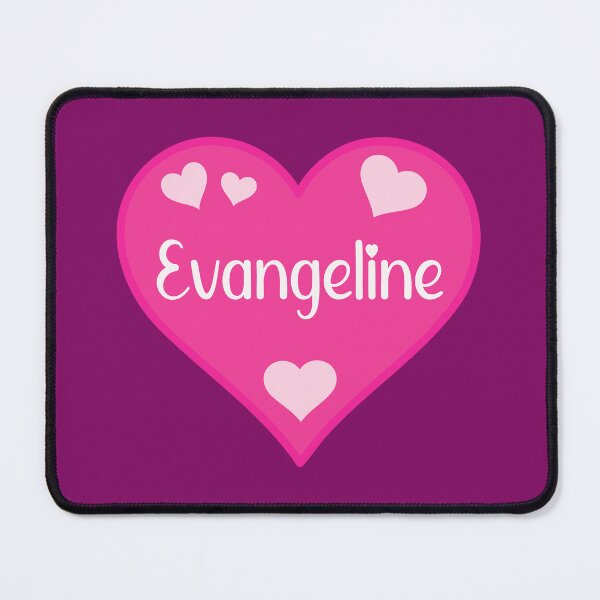 Item preview, Evangeline Name Pink Heart  designed and sold by Jeallan Designs.