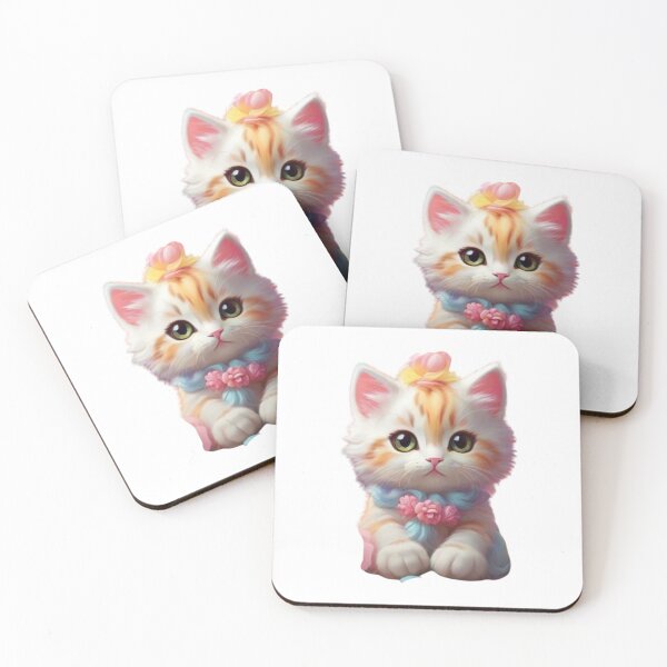 Item preview, Cute little colorful kitten designed and sold by Vegasstickers.