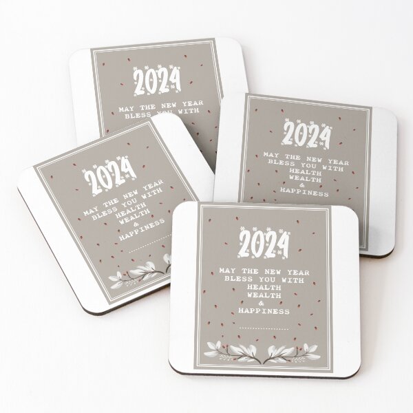 Item preview, Happy New Year 2024 Greeting Card designed and sold by BasedOnEarth.