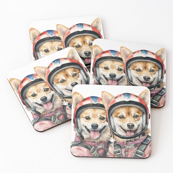 Item preview, Hokkaido dog // Hokkaido dog design //  Hokkaido dog mats, cute puppy pet bandanas, Puppy cute dog Poster designed and sold by SMARTKIT  DESIGNAGENCY.