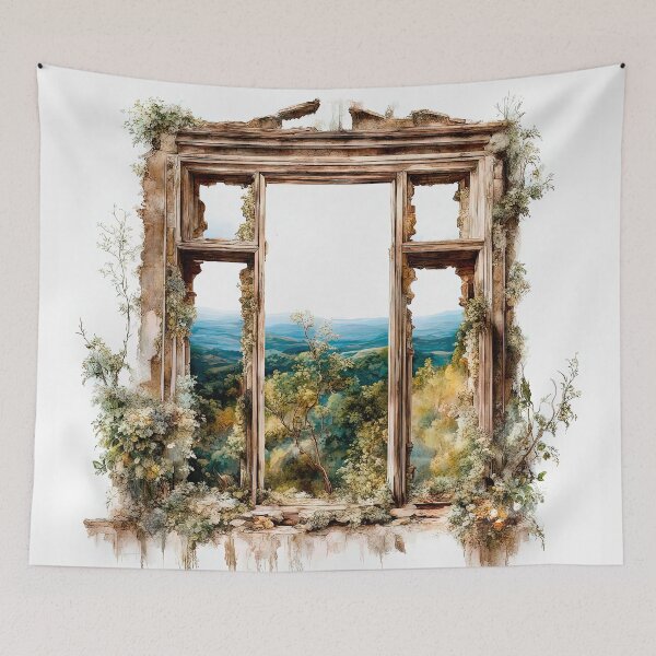 Item preview, An Old Window In An Abandoned House designed and sold by LanaGustavsson.
