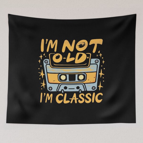 Item preview, "Vintage Vibes: Classic Cassette Tape Humor" designed and sold by AI-volution.