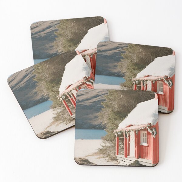 Item preview, A Festive Cabin in the beach - Remote Festivities  designed and sold by ReelRide Creations.