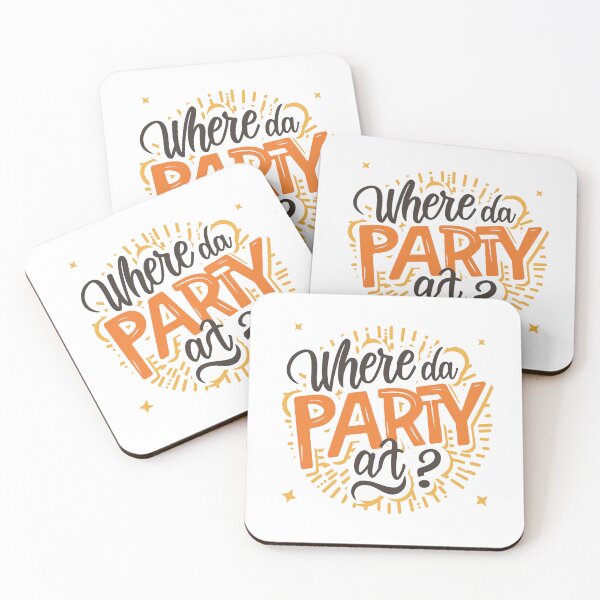 Item preview, where da party at? designed and sold by IconicFriends.
