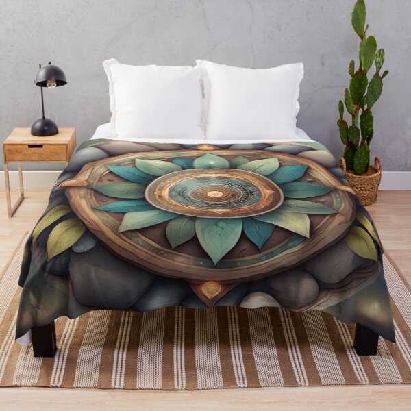 Item preview, Earthy Mandala Harmony Spiritual Nature Design designed and sold by SpiritualManda.