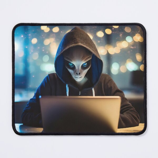 Item preview, Extraterrestrial alien as computer hacker designed and sold by stevanovicigor.