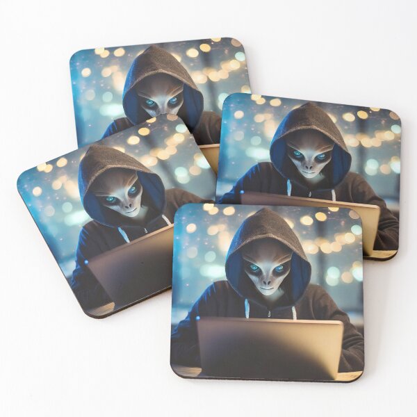 Item preview, Extraterrestrial alien as computer hacker designed and sold by stevanovicigor.