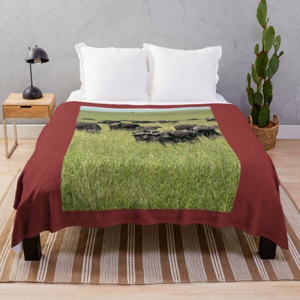 Item preview, Joyful Herd of Buffaloes in Masai Mara Kenya designed and sold by annenambiro.