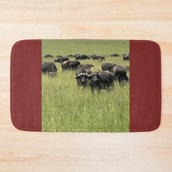Item preview, Joyful Herd of Buffaloes in Masai Mara Kenya designed and sold by annenambiro.