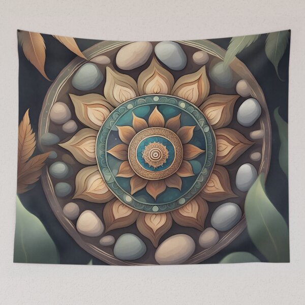Item preview, Tranquil Mandala Retreat Nature-Inspired Design designed and sold by SpiritualManda.