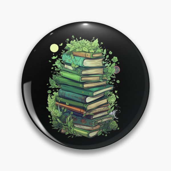 Item preview, Green Books. Flowers With Book. My Bookish Pack. designed and sold by LuNkyRose.