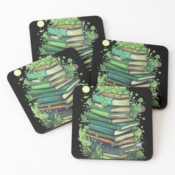 Item preview, Green Books. Flowers With Book. My Bookish Pack. designed and sold by LuNkyRose.