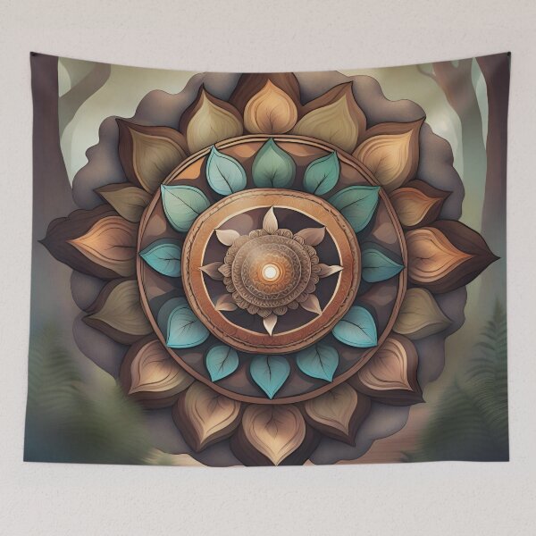 Item preview, Earthy Mandala Harmony Design designed and sold by SpiritualManda.
