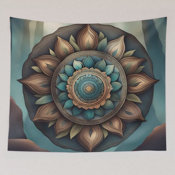 Item preview, Earthy Mandala Harmony Spiritual Nature Design designed and sold by SpiritualManda.