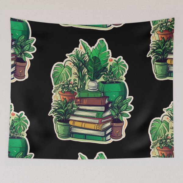 Item preview, Green Books. Flowers With Book. My Bookish Pack. designed and sold by LuNkyRose.
