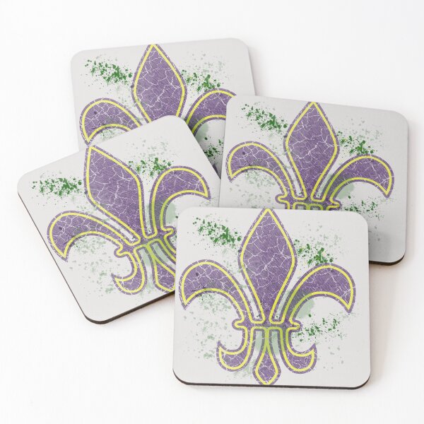 Item preview, Grunge Mardi Gras fleur-de-lis designed and sold by HolidayBug.
