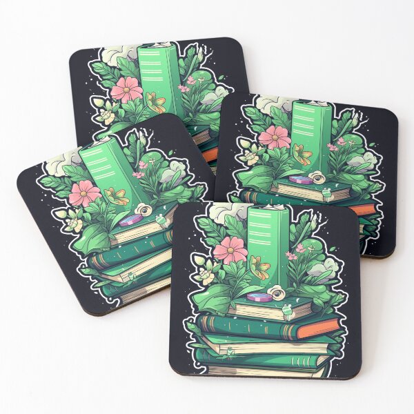 Item preview, Green Books. Flowers With Book. My Bookish Pack. designed and sold by LuNkyRose.