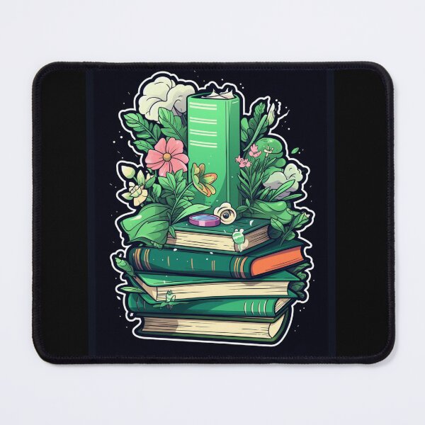 Item preview, Green Books. Flowers With Book. My Bookish Pack. designed and sold by LuNkyRose.