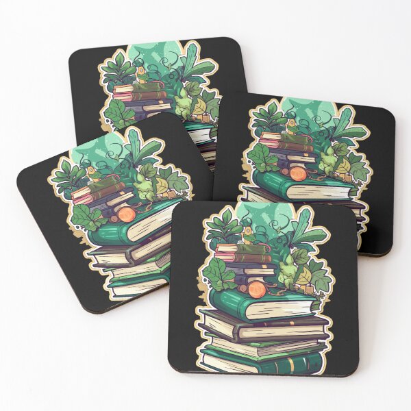 Item preview, Green Books. Flowers With Book. My Bookish Pack. designed and sold by LuNkyRose.