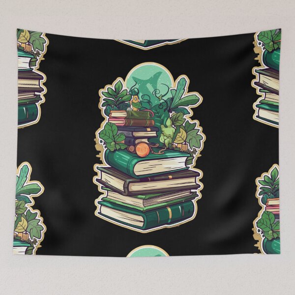 Item preview, Green Books. Flowers With Book. My Bookish Pack. designed and sold by LuNkyRose.