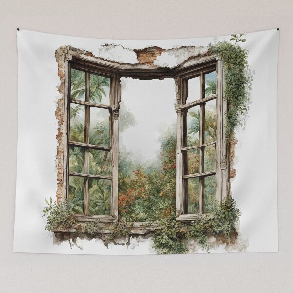 Item preview, An Old Window In An Abandoned House designed and sold by LanaGustavsson.