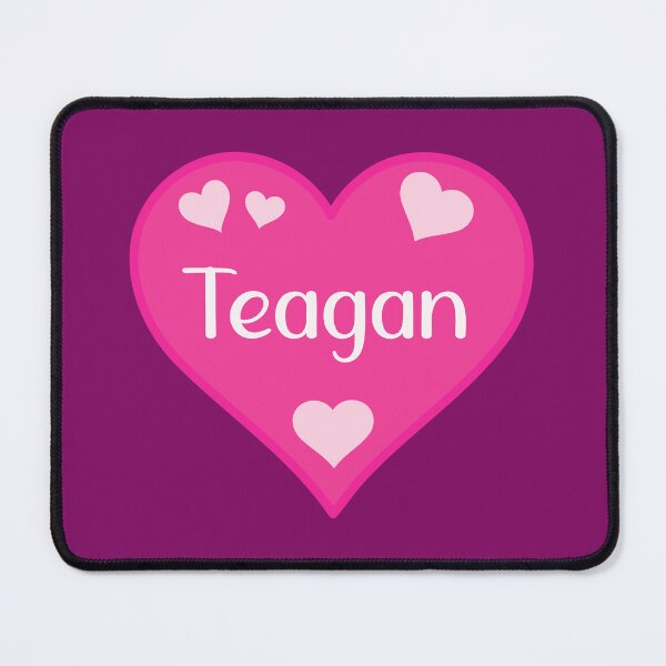 Item preview, Teagan Name Pink Heart designed and sold by Jeallan Designs.