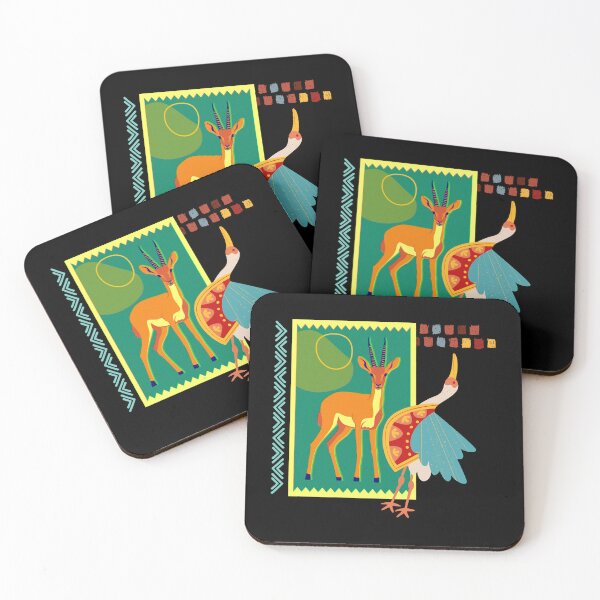 Item preview, Exotic bird in ethno version - colorful animals | Safari with colors | etno Safari Predatory Animals designed and sold by Erry-ewell.