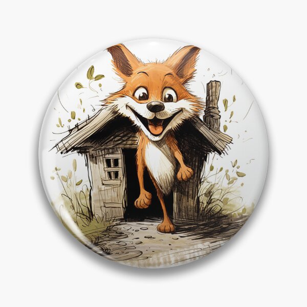 Item preview, Sly Fox Henhouse Caper - Mischievous Dusk Adventure Cartoon designed and sold by PaintbrushPlace.