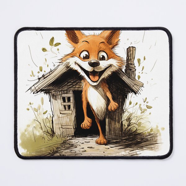 Item preview, Sly Fox Henhouse Caper - Mischievous Dusk Adventure Cartoon designed and sold by PaintbrushPlace.