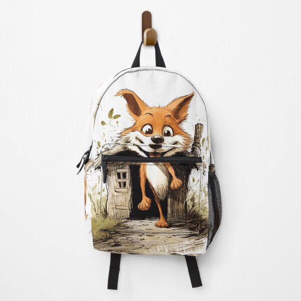 Item preview, Sly Fox Henhouse Caper - Mischievous Dusk Adventure Cartoon designed and sold by PaintbrushPlace.