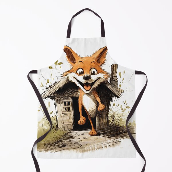 Item preview, Sly Fox Henhouse Caper - Mischievous Dusk Adventure Cartoon designed and sold by PaintbrushPlace.