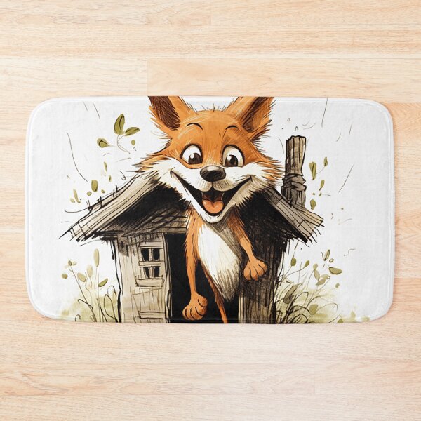 Item preview, Sly Fox Henhouse Caper - Mischievous Dusk Adventure Cartoon designed and sold by PaintbrushPlace.