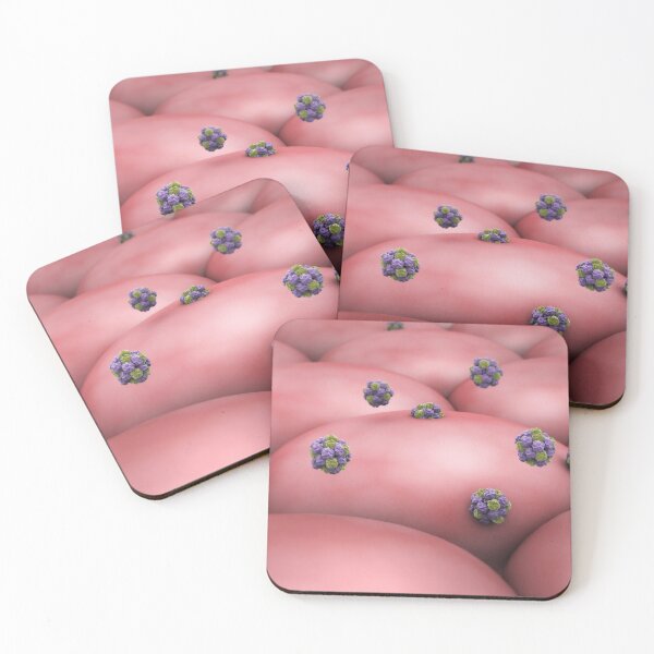 Item preview, STK701422H-Norovirus attacking cell. designed and sold by StocktrekImages.