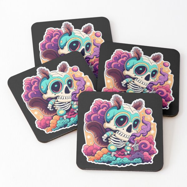 Item preview,  Cute skull squirrel colorful designed and sold by futuresimo04.