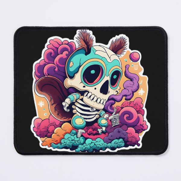 Item preview, Cute skull squirrel colorful designed and sold by futuresimo04.