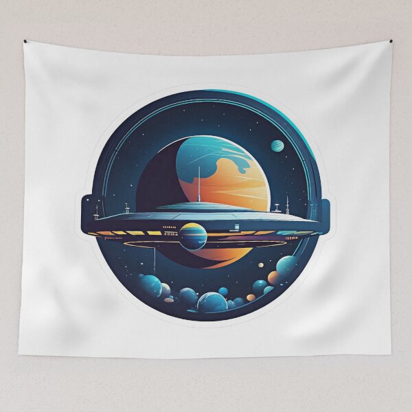 Item preview, Sailing space planets designed and sold by yumi86.