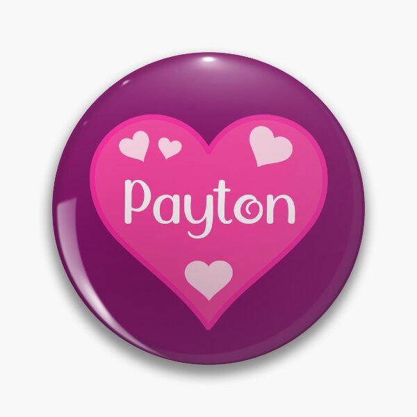 Item preview, Payton Name Pink Heart  designed and sold by Jeallan Designs.