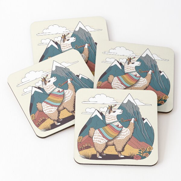 Item preview, Musical Llama on the Mountain - Animated Pan Flute Performance designed and sold by PaintbrushPlace.