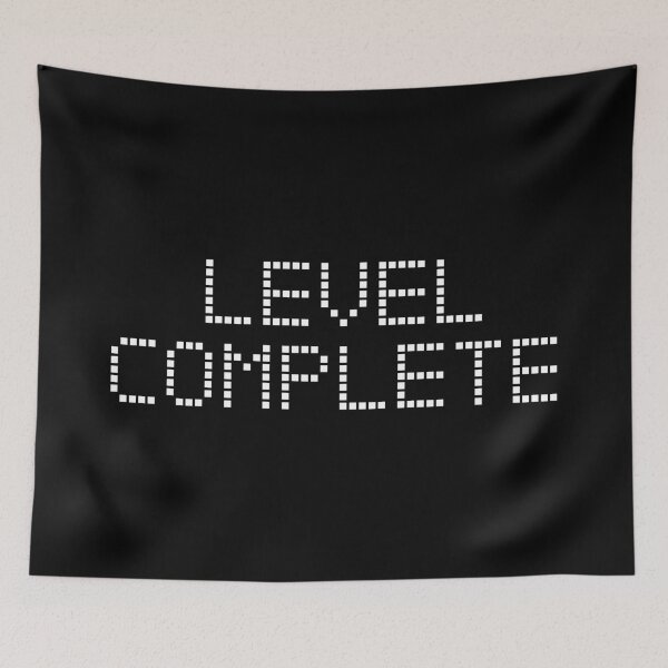 Item preview, retro games level complete pixel logo icon gamer gaming graphic designed and sold by AndreMi.