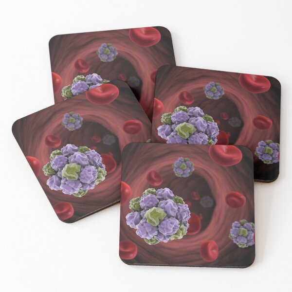 Item preview, STK701425H-Norovirus with red blood cells. designed and sold by StocktrekImages.