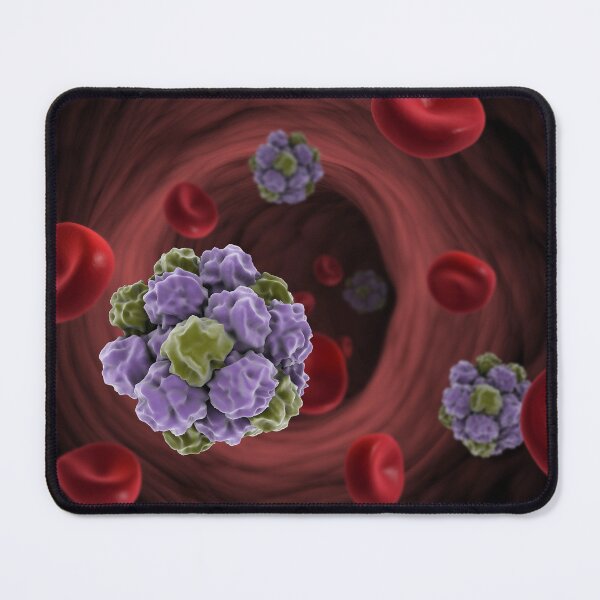 Item preview, STK701425H-Norovirus with red blood cells. designed and sold by StocktrekImages.